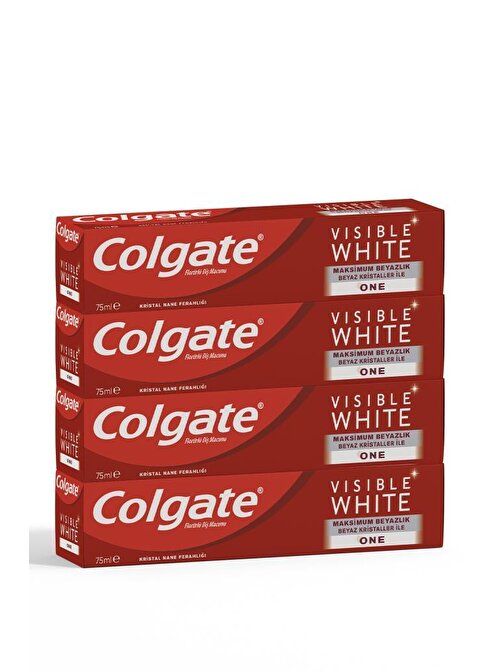 Colgate Visible White Maksimum Beyazlık Beyazlatıcı Diş Macunu 75 Ml X4 Adet