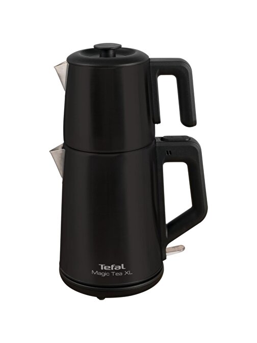 Tefal BJ5618 Magic Tea XL Çelik Demlikli 1650 W Siyah Çay Makinesi