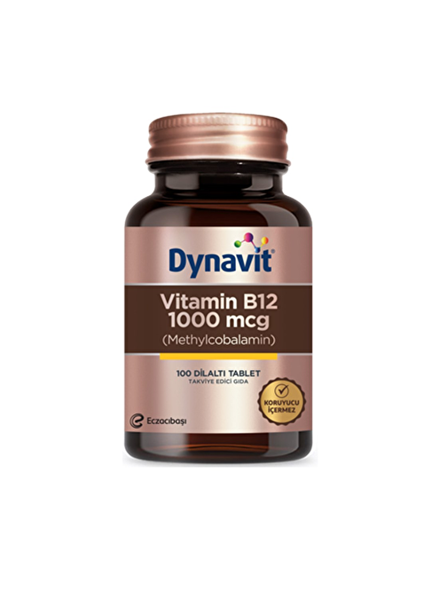 Dynavit Vitamin B12 1000Mcg 100 Dil Altı Tableti