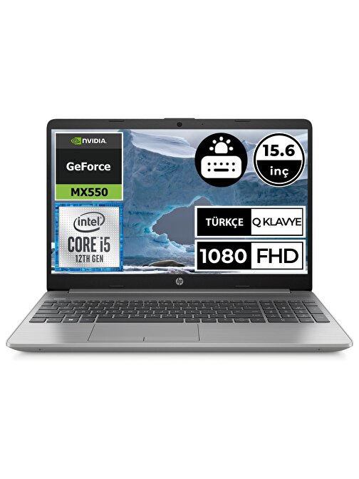 HP 250 G9 6Q8M7ES01 NVIDIA GeForce MX550 Intel Core i5-1235U 8 GB RAM 512 GB SSD 15.6 inç Full HD Freedos Dizüstü Bilgisayar