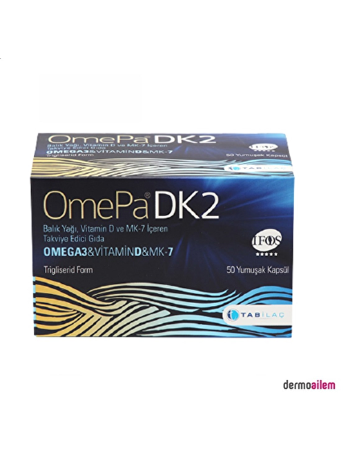 Omepa Dk2 Omega 3 Vitamin D Ve Mk-7 50 Kapsül