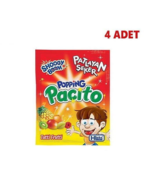 Hleks Patlayan Şeker Papios Tutti Frutti 4 Adet