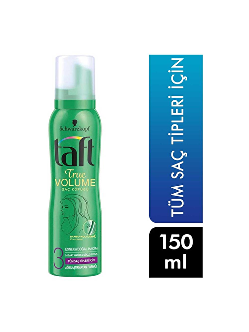 Schwarzkopf Taft True Volume Saç Köpüğü 150 ml