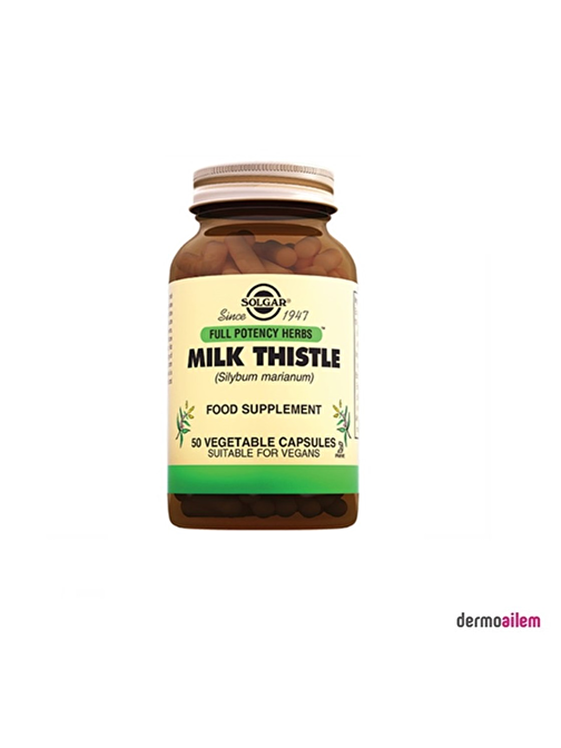 Solgar Milk Thistle 100 Mg 50 Kapsül