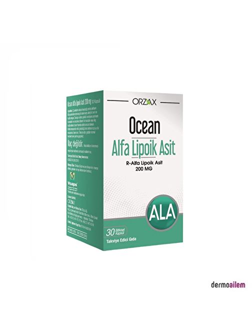 Orzax Ocean Alfa Lipoik Asit 200 Mg 30 Kapsül