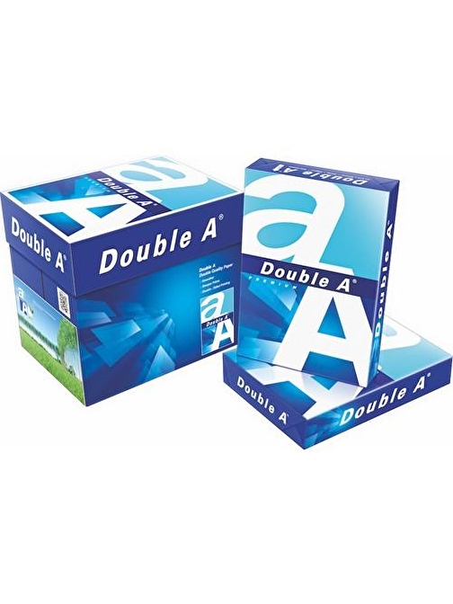 Double A A4 Fotokopi Kağıdı Beyaz 5 Paket 1 Koli 2500 Adet 80  gr