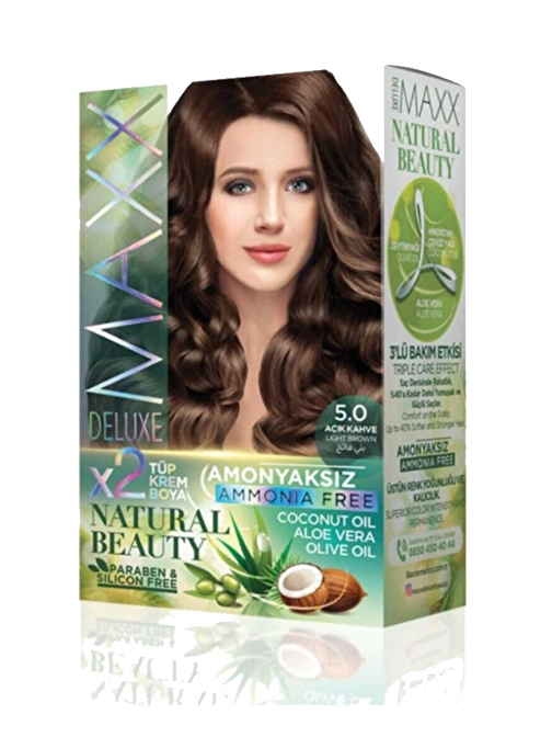 Natural Beauty Amonyaksız Saç Boyası 5.0 Açık Kahve