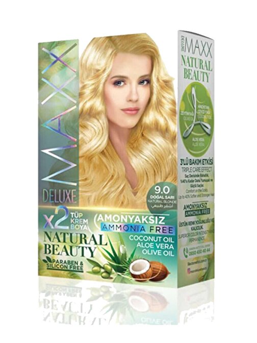 Natural Beauty Amonyaksız Saç Boyası 9.0 Doğal Sarı