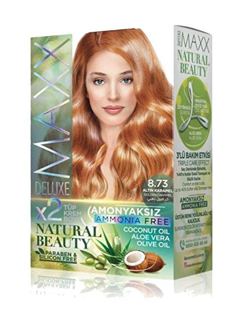 Natural Beauty Amonyaksız Saç Boyası 8.73 Altın Karamel