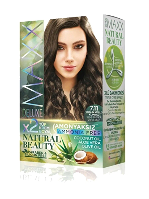 Natural Beauty Amonyaksız Saç Boyası 7.11 Yoğun Küllü Kumral