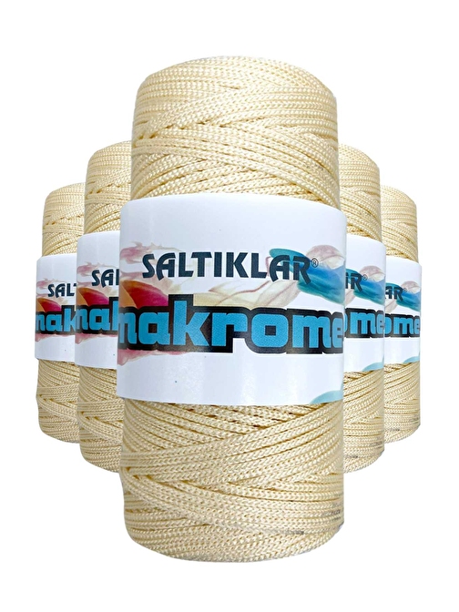 Falksalt Polyester Makrome İpi 270 Krem 5x100 gr