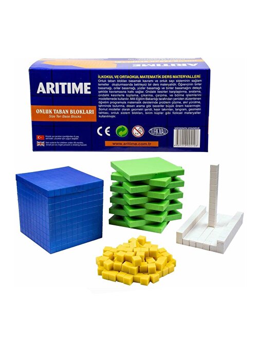 Artlantis Onluk Taban Blokları Matematik Ders Materyalleri Birlik Onluk Yüzlük Bloklar 1 Paket