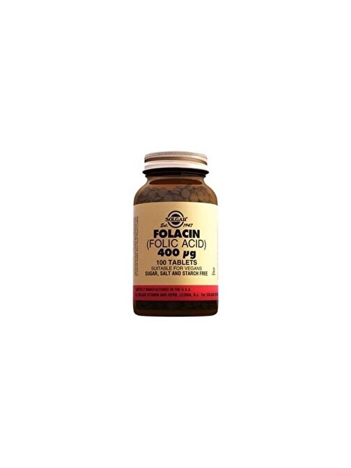 Solgar Folacin (Folic Acid) 100 Tablet