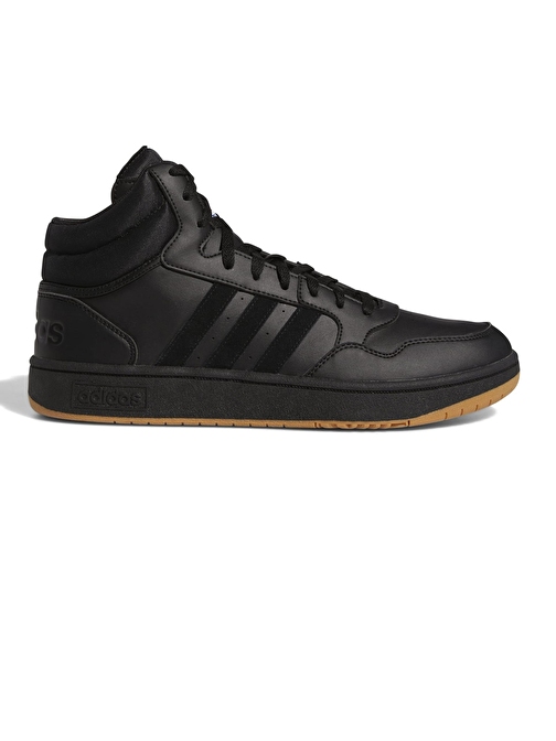 GY4745-E adidas Hoops 3.0 Mıd Erkek Spor Ayakkabı Siyah 40.5