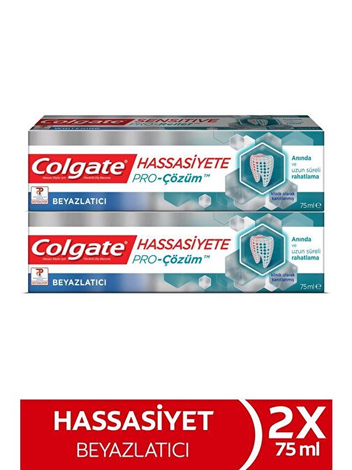 Colgate Hassasiyete Pro Çözüm Beyazlatıcı Pro Relief Diş Macunu 75 ml x 2 Adet