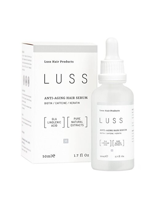 Luss - Erkek Anti Aging Hair Serum - Saç Yoğunlaştırıcı Anti Aging Dökülme Karşıtı 50004 275 ml