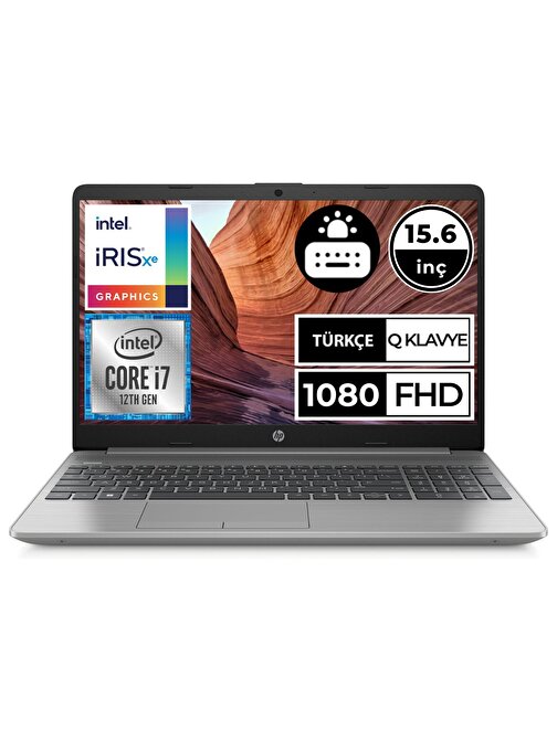 HP 250 G9 6Q8M8ES Iris Xe Graphics Eligible Intel Core i7-1255U 8 GB RAM 512 GB SSD 15.6 inç Full HD Freedos Dizüstü Bilgisayar