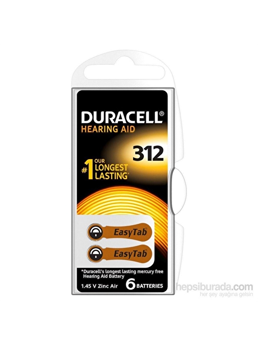 Duracell Duracell 312 Numara 6 lı İşitme Cihazı Pili