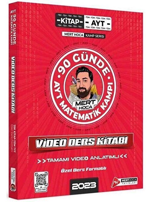 Mert Hoca Yayınları 2023 90 Günde AYT Matematik Kampı Video Ders Kitabı Mert Hoca Yayınları