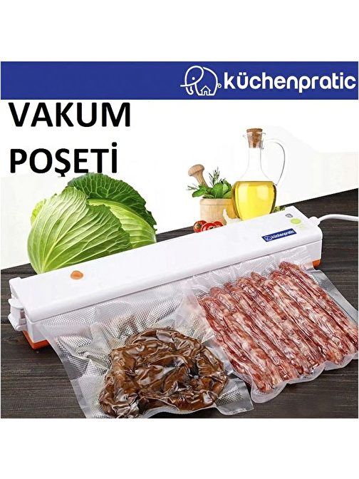 Küchen Pratic Tırtıklı Vakum Makinesi Poşeti 15x20 cm 25 Adet