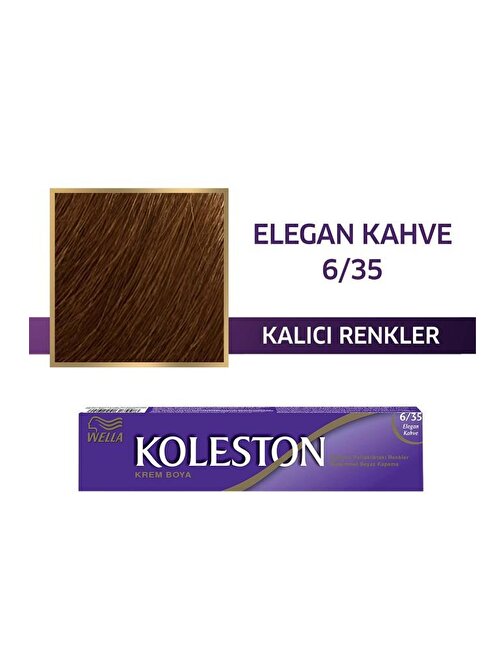 Wella Koleston Single Tüp Saç Boyası 6.35 Elegan Kahve