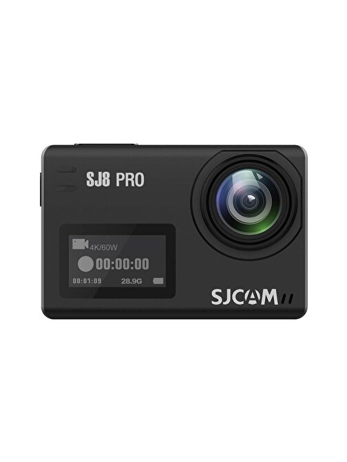 Sjcam SJ8 Pro 4K 2160p 60 Fps Wi-Fi Aksiyon Kamerası Siyah