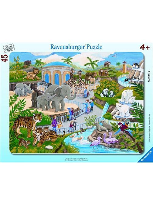 Ravensburger 45 Parça Bçer Puzzle Hayvanat Bahçesi 066612