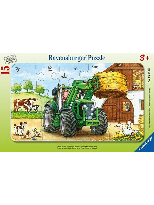 Ravensburger 15 Parça Puzzle Tractor On Farm 060443