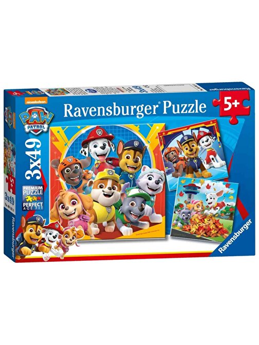 Ravensburger 3x49 Parça Puzzle Paw Patrol 050482