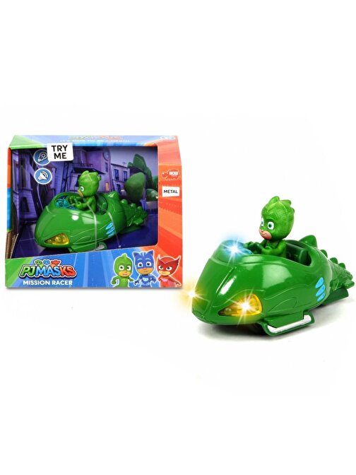 Pj Masks 203142001 Mission Racer Gekko Çizgi Film Karakter Figürü