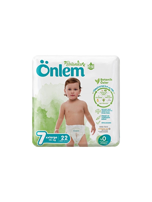 Önlem Botanika 19+ kg 7 Numara Jumbo Bebek Bezi 22 Adet