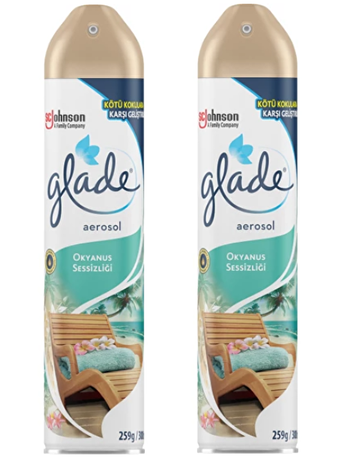 Glade Aerosol Oda Kokusu Okyanus Sessizliği 300 ml x 2 adet