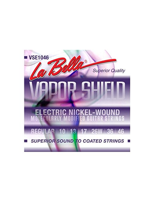 La Bella Shield Vse1046 Elektro Gitar Teli Gri
