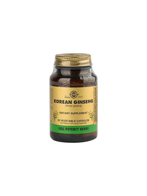 Solgar Korean Ginseng 50 Kapsül