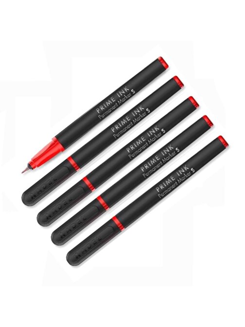 ADEL S Permanent Asetat Kalemi 0,4mm Kırmızı 5 Adet