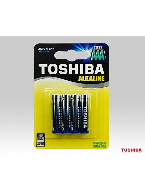 Toshiba Lr03 Bls Alkalin İnce 4'lü