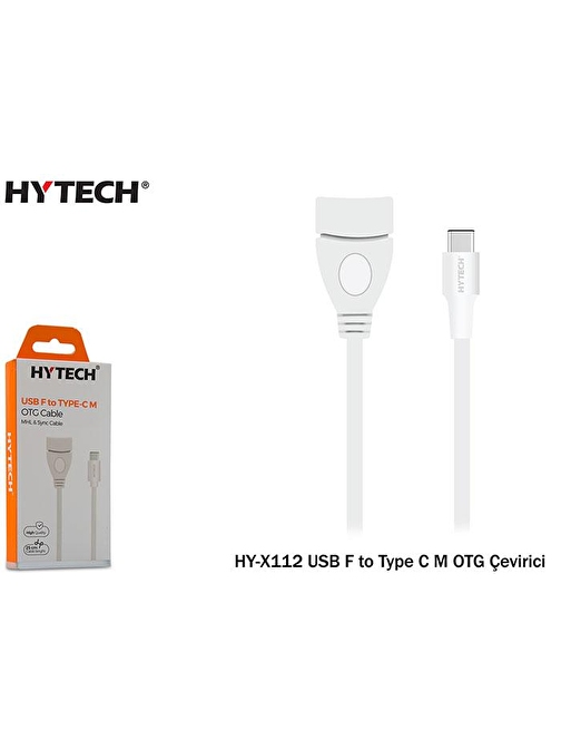 Hytech HY-X112 USB F to Type C M OTG Çevirici