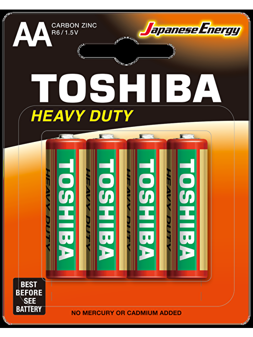 Toshiba R6Kg Blister Kalem Pil 4'lü