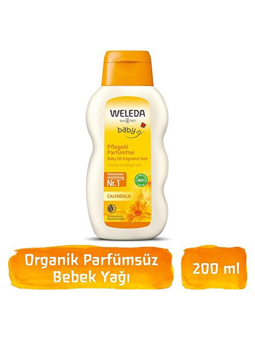 Weleda Calendula Organik Parfümsüz Bebek Yağı 200 ml
