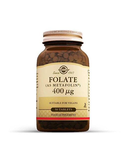 Solgar Folate As Metafolin 400 Mg 50 Kapsül