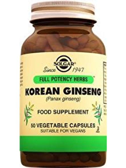 Solgar Korean Ginseng 50 Kapsül Vitamin