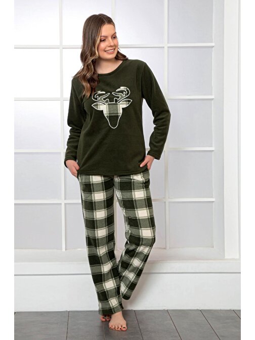Nisanca Kışlık Anne Kız Pijama Takımı - Kadın Kombin Pijama Takımı- Tek Ürün