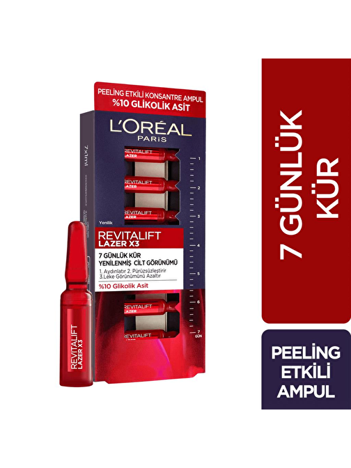 L'Oreal Parıs Revitalift Lazer 7 Günlük Kür Peeling Etkili Ampul