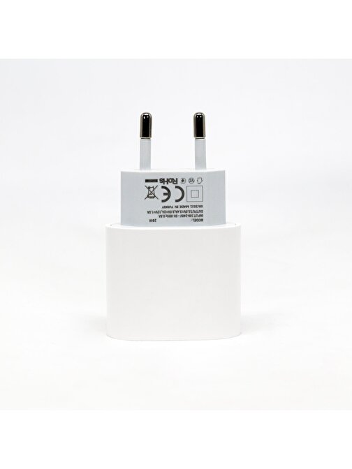 Cayka 20W PD Type-C Çıkışlı Hızlı Şarj Adaptörü Beyaz