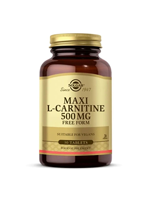 Solgar Maxi L-Carnitine 500 Mg 30 Tablet