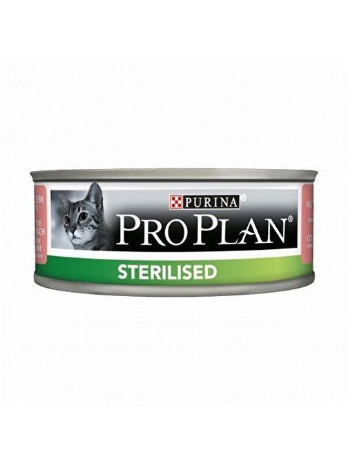 Pro Plan Sterilised Somonlu Yetişkin Kedi Konservesi 24X85 gr