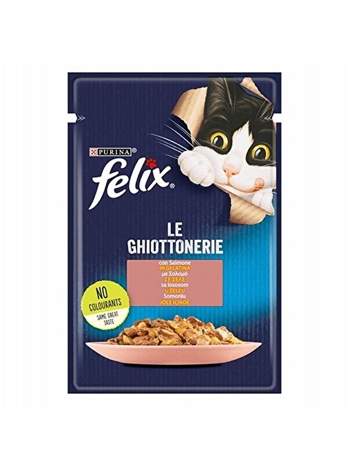 Felix Adult Somon Balıklı Yetişkin Kedi Konservesi Pouch 6 Adet 85 gr