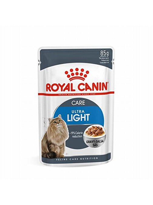 Royal Canin Ultra Light Düşük Kalorili Light Kedi Konservesi 12 Adet 85 gr