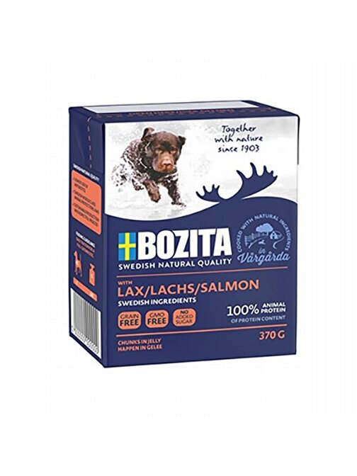 Bozita Doğal Somon Balıklı Yetişkin Köpek Konservesi 370 Gr