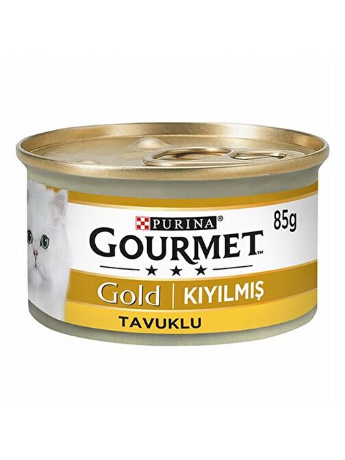 Gourmet Gold Kıyılmış Tavuklu Yetişkin Kedi Konservesi 24 Adet 85 gr